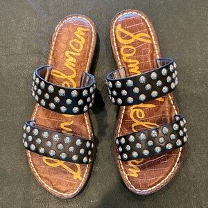 Sam Edelman Black Studded Sandals